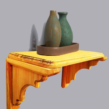 Braysons Ledge Wooden Floating Wall Mounted Shelves with Brackets for Living Room,Bedroom,Office&Home décor Items